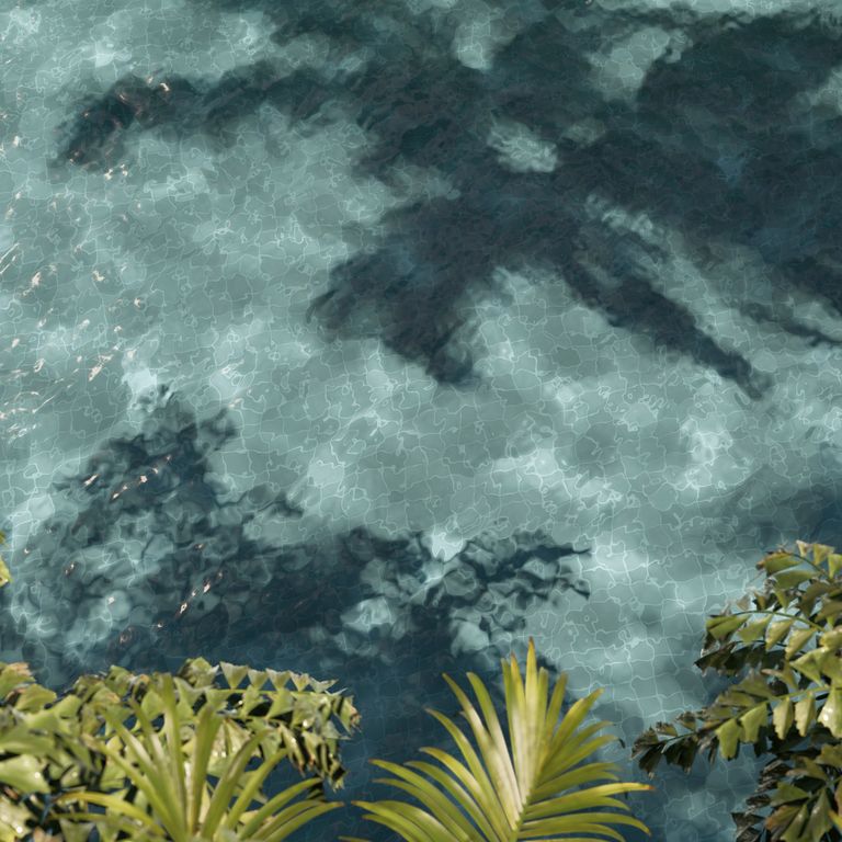 Fully ray-traced water